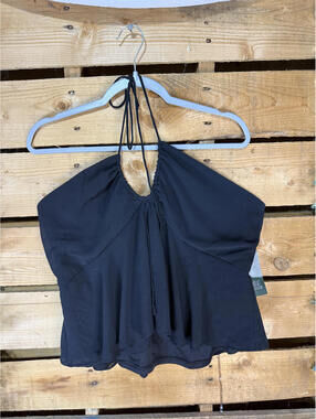 Wild Fable Black Halter Neck Sleeveless Top